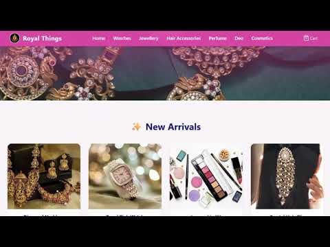 Royal Things E-Commerce Demo