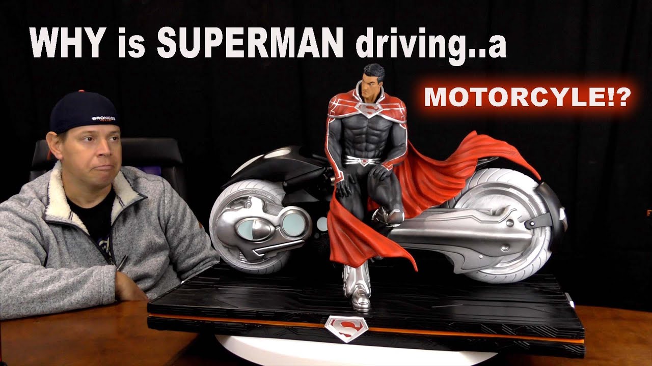 SUPERMAN GODFALL Statue Review: WHY IS SUPERMAN ON A BIKE?