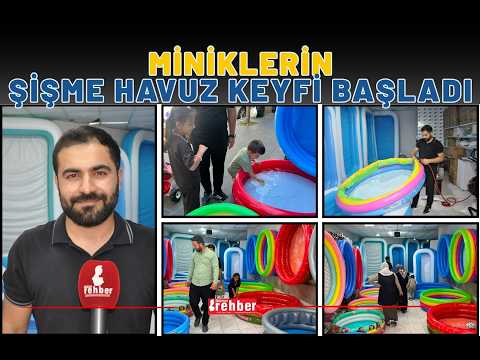 Miniklerin Şişme Havuz Keyfi Başladı
