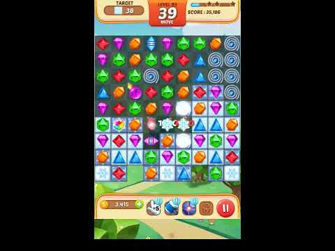 Jewel Match King Level 93 - Walkthrough ( No Booster )