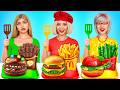 Me Vs Grandma Cooking Challenge Cake Decorating Sweet Challenge By YUMMY JELLY