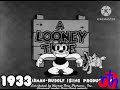 Looney Tunes And Merrie Melodies Closings 1933
