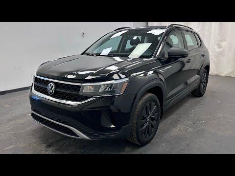 2022 Volkswagen Taos Trendline 4MOTION in Black for sale at Davis GMC Buick Lethbridge in Lethbridge, AB