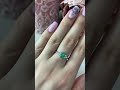 Серебряное кольцо с изумрудом 1.158ct