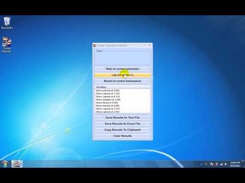 Simple Stopwatch Software