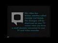 Closed Captions Screens 1995 2000 UK Warp Speed