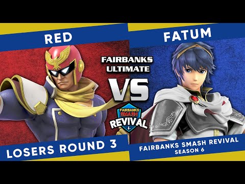 Fairbanks Ultimate REVIVAL: Red (Captain Falcon) vs Fatum (Marth) - SSBU Losers Round 3
