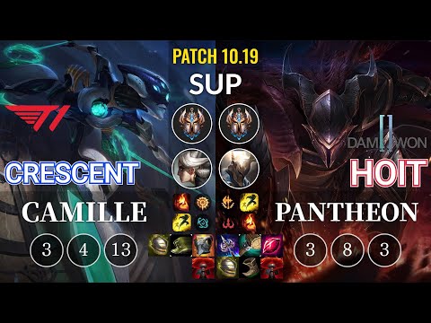 T1 Crescent Camille vs DWG Hoit Pantheon Sup - KR Patch 10.19