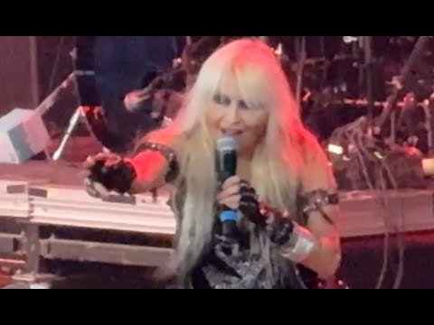 Doro performs the Warlock song "Earthshaker Rock" at the M3 Festival on  May 4, 2024