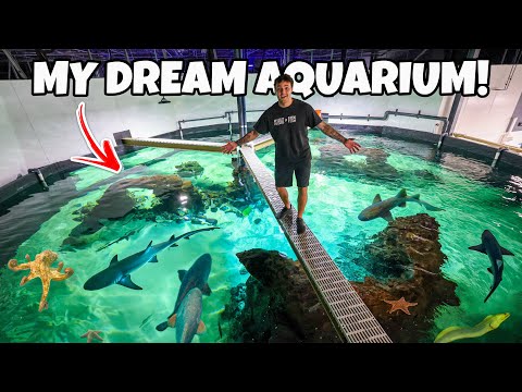 Inside a $10 Million Dollar AQUARIUM EXHIBIT!! 