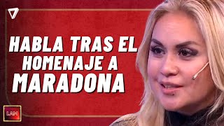 📢 VERONICA OJEDA rompe el silencio: habla tras el homenaje a Maradona y se emociona con su hijo
