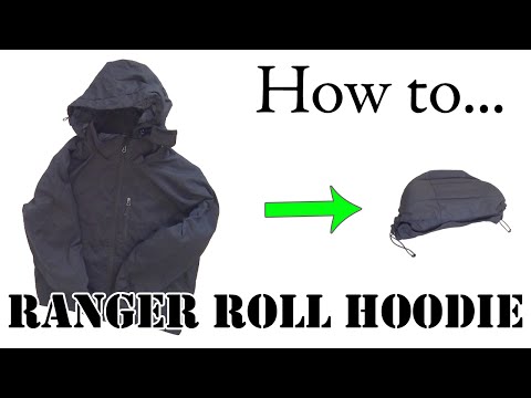 Army Hack: How to Fold / Ranger Roll a Hoodie or Hooded Jacket - Efficient Packing for Travel