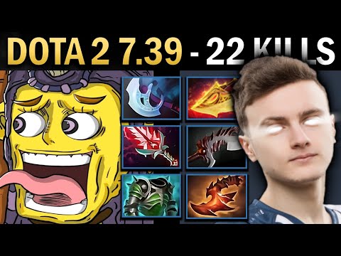 Alchemist Gameplay Miracle with 22 Kills and 1300 XPM - Dota 2 7.39