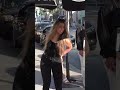 Addison Rae makes a TikTok while fans wait for selfies #funny #tiktok #funnymoments #funnyshorts
