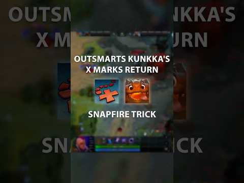 Snapfire Outsmarts Kunkka's X Marks Return! #Dota2 #Snapfire