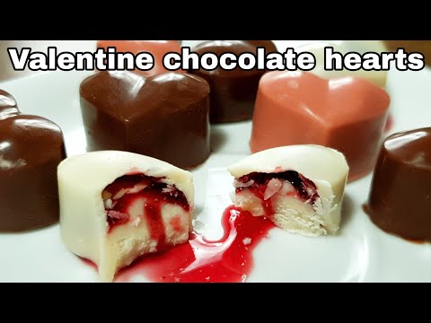 How to make Heart Shape Chocolate for Valentine | Homemade Chocolate Heart