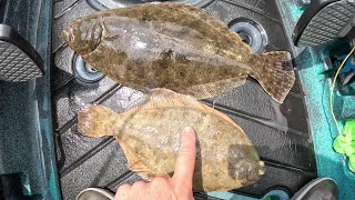 Cape Cod Bay Flounder Fishing With a Huge Surprise