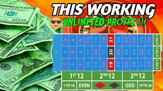 THIS WORKING UNLIMITED PROFIT 👍 ROULETTE STRATEGY TO WIN / CASINO ROULETTE #MONEY #CASINO #VIRAL Video Video