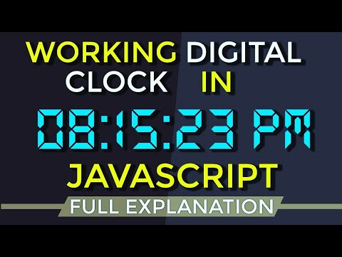 Digital Clock Using Javascript Working Clock With Digital Font 2018 Clock Using Javascript