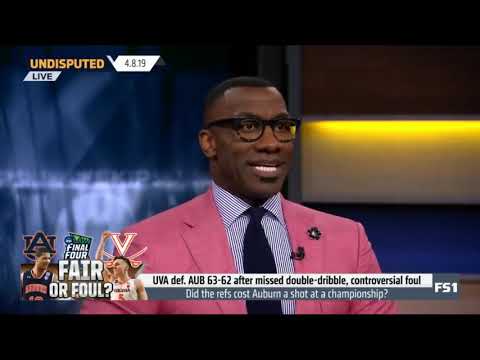 Undisputed  Skip Bayless SHOCKED Virginia def  Auburn 63 62 in Final Four on controversial foul call