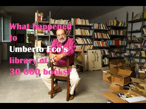 What happened to Umberto Eco’s library of 30 000 books?