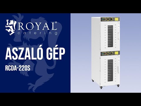 Videó - Aszaló gép - 3150 W - Royal Catering - 32 szint - 2 kamra