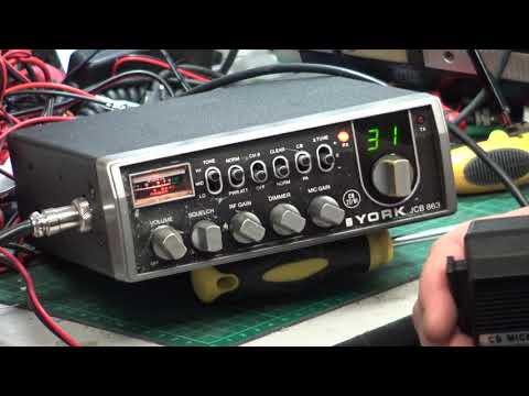 York JCB863 CB27/81 UK FM CB radio - On The Air test