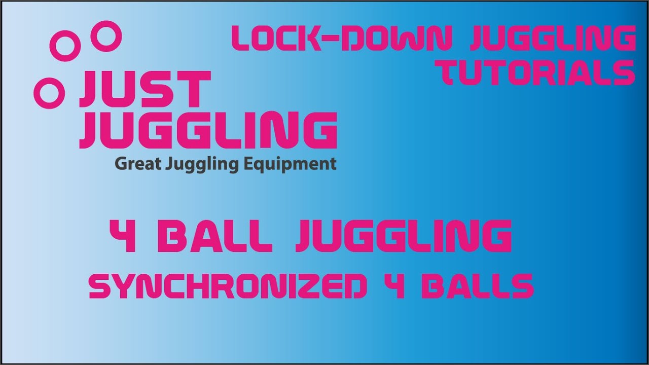 The first 4 balls. Synchronized 4 ball juggling