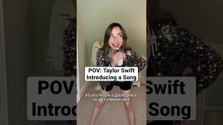 POV: Taylor Swift Introducing a Song #parody #taylorswift #funny #comedy