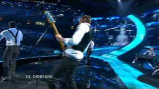 Eurovision 2008 Semi Final 2 13 Denmark *Simon Matthew* *All Night Long* 16:9 HQ