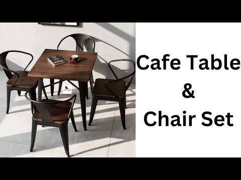 Brown wooden round top cafe table, seating capacity: 2, size...