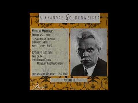 Kogan, Rostropovich, Catoire: Piano Trio in F minor Op.14, I. Andante