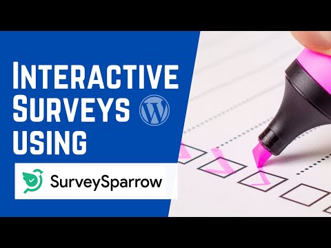 Interactive Surveys using SurveySparrow in WordPress