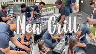 BUILD OUR NEW GRILL WITH US | BUILT APP | TIME LAPSE VIDEO | weekend vlog summer