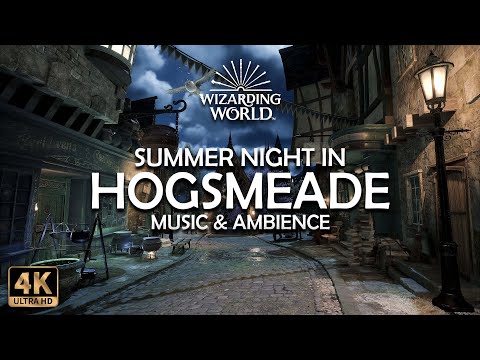 Summer Night in Hogsmeade 🌙 | 4K Harry Potter Music & Ambience