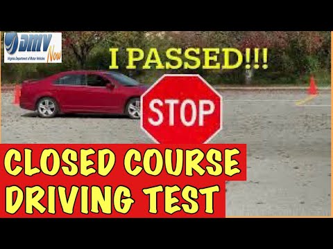 HOW TO PASS CLOSED COURSE DRIVING TEST IN VIRGINIA || VIRGINIA ROAD SKILLS TEST