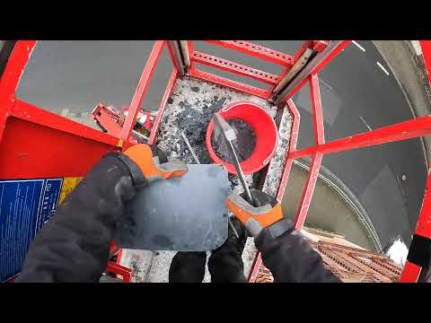 Schiefer an Säule nageln - Teil 3