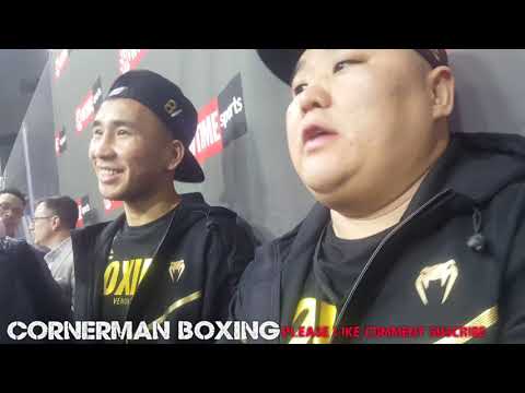 TUGSTSOGT "KING TUG" NYAMBAYAR SHARES HIS THOUGHTS MOMENTS AFTER GARY RUSSELL JR FIGHT