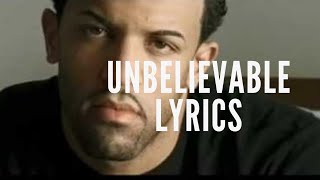 UNBELIEVABLE - CRAIG DAVID