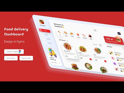 How To Create Food Delivery Dashboard Design Using Figma In 30 Minute