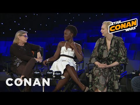 凱莉-費舍爾對《星球大戰》中的女士們的建議 - CONAN on TBS. (Carrie Fisher's Advice To The Ladies Of "Star Wars" - CONAN on TBS)