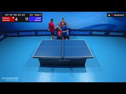 11:10 Maksym Deineha - Andrii Rehush 01.08.2023 TT Euro.Cup Ukraine Master. Table 3