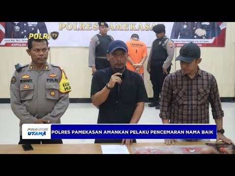 POLRES PAMEKASAN AMANKAN PELAKU PENCEMARAN NAMA BAIK