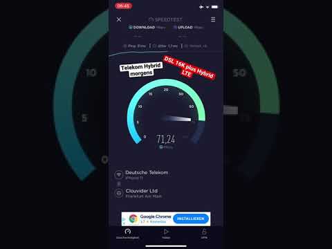 Telekom Hybrid Speedtest (mit DSL 16K)