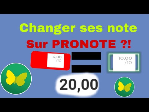 Comment changer ses notes sur PRONOTE
