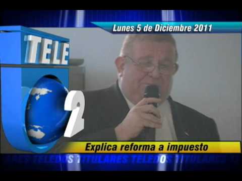 Titulares Informativo tele2 para 6pm lunes 05 diciembre 2011