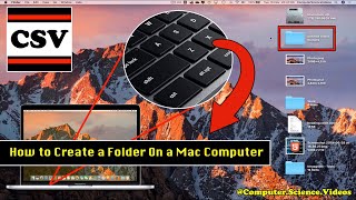 How to CREATE a Folder On a Mac Computer Using a Keyboard Shortcut - Basic Tutorial | New