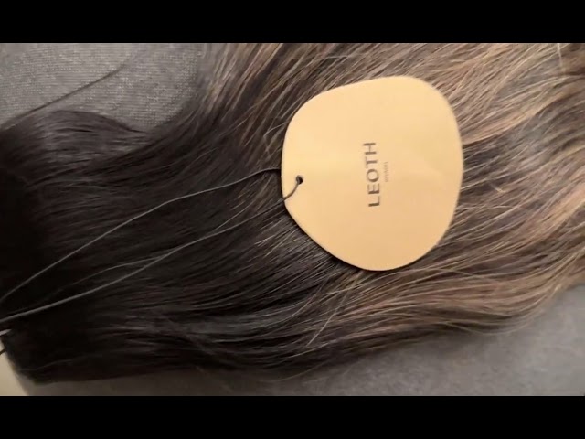 طبيعي 100% كلبسات هالو | بني أسود مخصل مصبوغ balayage