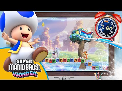 Super Mario Wonder Toad 2 Minute Toothbrush timer with Music