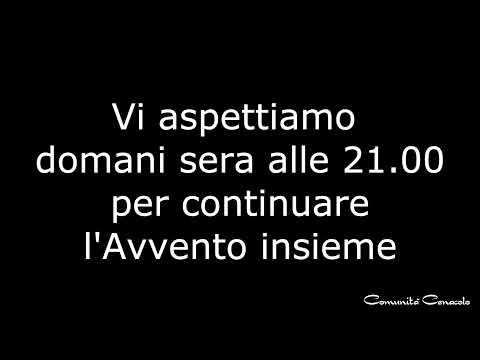 Cammino d'Avvento 2020 - Novena di Natale Giorno 5